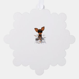 Carte Décorative Drôle Chien portant des lunettes de soleil Jouer d