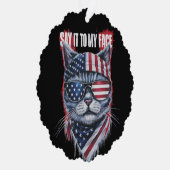 Carte Décorative Drôle de le dire à mon visage drôle Chat (Droite)