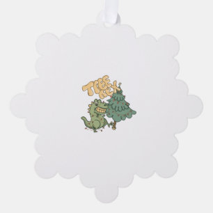Carte Décorative Drôle Noël Dinosaur Arbre Rex Drôle Drôle Noël Don