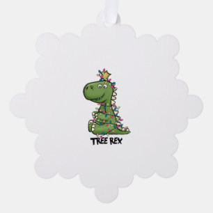 Carte Décorative Drôle Noël T Rex. Cadeau Arbre Rex