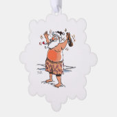 Carte Décorative Drunk Santa snowflake paper ornament (Gauche)