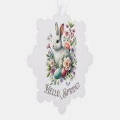 Carte Décorative Easter Aquarelle Lapin & Oeufs (Droite)