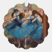 Carte Décorative Edgar Degas - Danseurs en bleu (Verso)