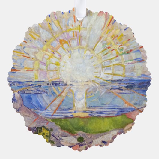 Carte Décorative Edvard Munch - Le Soleil 1911 (Verso)