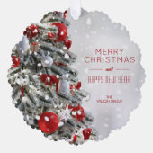 Carte Décorative Élégant Noël Arbre d'affaires vacances (Recto)