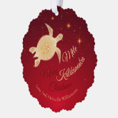 Carte Décorative Élégant Noël hawaïen (Gauche)