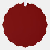 Carte Décorative Élégant Red Reindeer Custom Joyeux Noël (Verso)