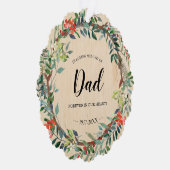 Carte Décorative En Mémoire Amoureuse De Papa Rustic Wreath Memoria (Droite)