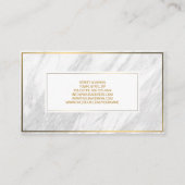 Carte décorative en pierre de marbre dorée (Dos)