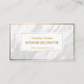 Carte décorative en pierre de marbre dorée (Devant)