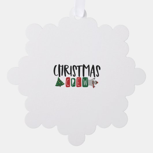 Carte Décorative Équipage de Noël (Recto)