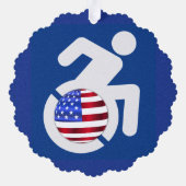 Carte Décorative États-Unis handicapés (Verso)