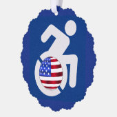 Carte Décorative États-Unis handicapés (Gauche)