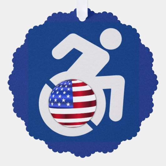 Carte Décorative États-Unis handicapés (Recto)