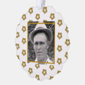 Carte Décorative Etoiles fractales dorées sur blanc | Photo d'ancêt (Gauche)