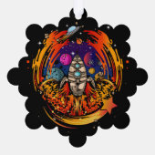 Carte Décorative Exploser le vaisseau spatial (Verso)