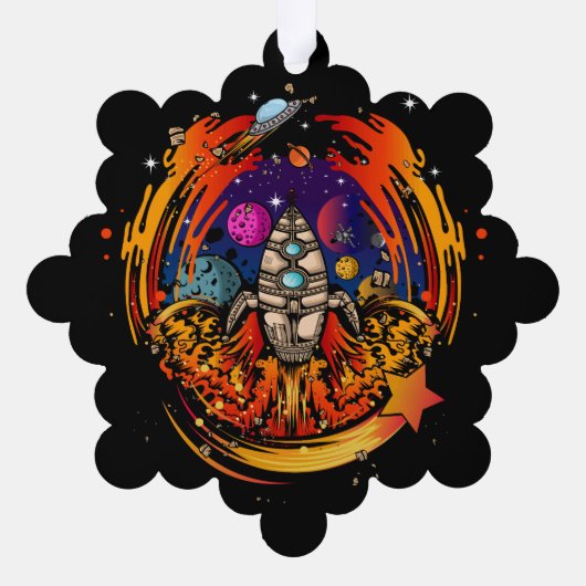 Carte Décorative Exploser le vaisseau spatial (Verso)