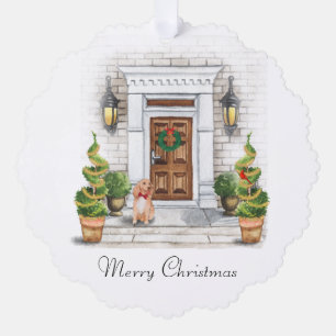 Carte Décorative Famille de Noël Watercolor