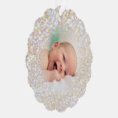 Carte Décorative faux bokeh parties scintillant effet bébé photo (Droite)