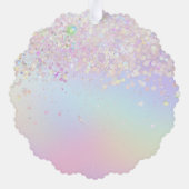 Carte Décorative faux papillon de parties scintillant merci (Verso)