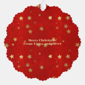 Carte Décorative Fée et étoiles de Noël (Verso)