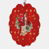 Carte Décorative Fée et étoiles de Noël (Gauche)