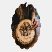 Carte Décorative femme regardant en bas une gravure de ses enfants  (Droite)