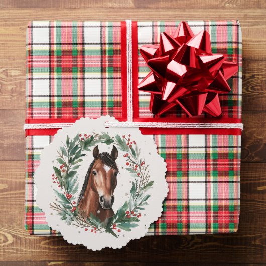 Carte Décorative Festif équestre Business Horse Wreath Noël (Insitu (Cadeau))