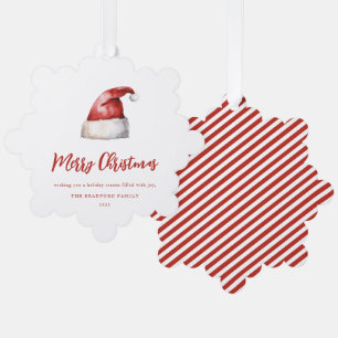Carte Décorative Festive Santa Hat