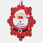 Carte Décorative Fête de Noël du Père Noël rouge mignon (Gauche)