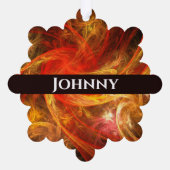 Carte Décorative Firestorm Art Abstrait (Verso)