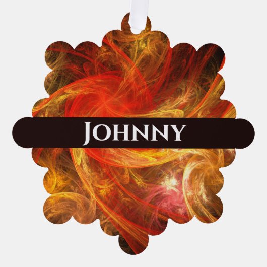 Carte Décorative Firestorm Art Abstrait (Recto)