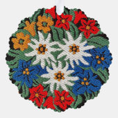 Carte Décorative Fleur alpine suisse Edelweiss (Verso)