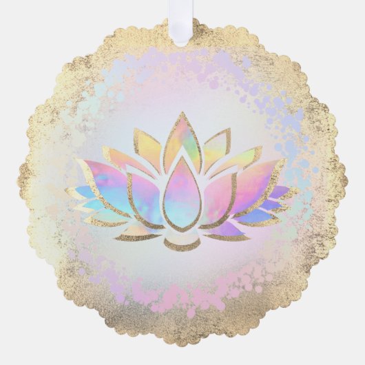 Carte Décorative fleur de lotus (Recto)