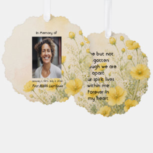 Carte Décorative Fleur de Pavot de Californie, Mémorial de Prière