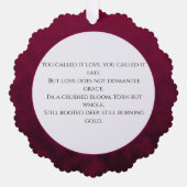 Carte Décorative Fleur écrasée (Recto)