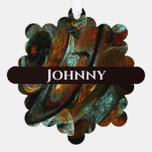 Carte Décorative Fractionner l'art Abstrait (Verso)