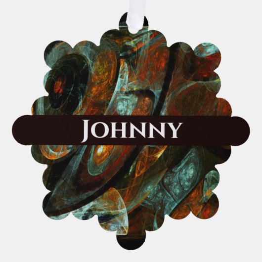 Carte Décorative Fractionner l'art Abstrait (Recto)