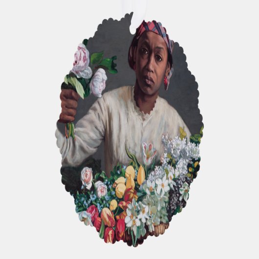 Carte Décorative Frédéric Bazille - Jeune femme aux pivoines (Droite)