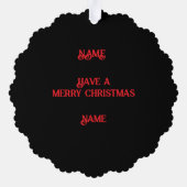 Carte Décorative Fun Noël Conçu (Verso)