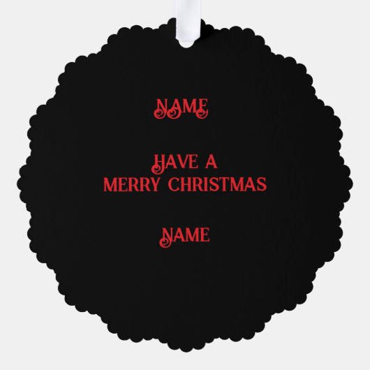 Carte Décorative Fun Noël Conçu (Verso)