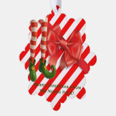 Carte Décorative Funny Elf Legs Holiday Card | North Pole Mischief  (Gauche)