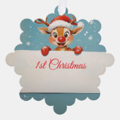 Carte Décorative Garde de famille 1er Noël (Recto)