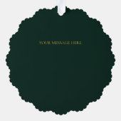 Carte Décorative Garder vert la couronne de pin orange séché rustiq (Verso)