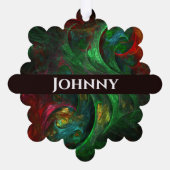 Carte Décorative Genesis Green Art Abstrait (Verso)