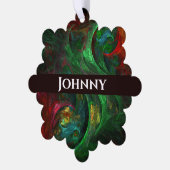 Carte Décorative Genesis Green Art Abstrait (Gauche)