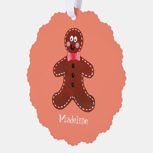 Carte Décorative Gingerbread Man (Gauche)