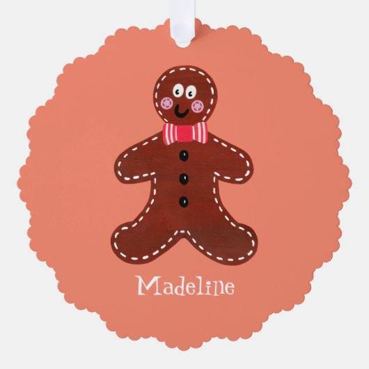Carte Décorative Gingerbread Man (Recto)