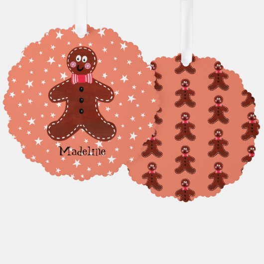 Carte Décorative Gingerbread Man (Recto/Verso)