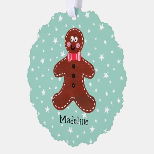 Carte Décorative Gingerbread Man (Gauche)